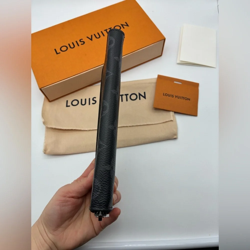 Louis Vuitton Black Monogram Eclipse zippy wallet with LV box and dust bag